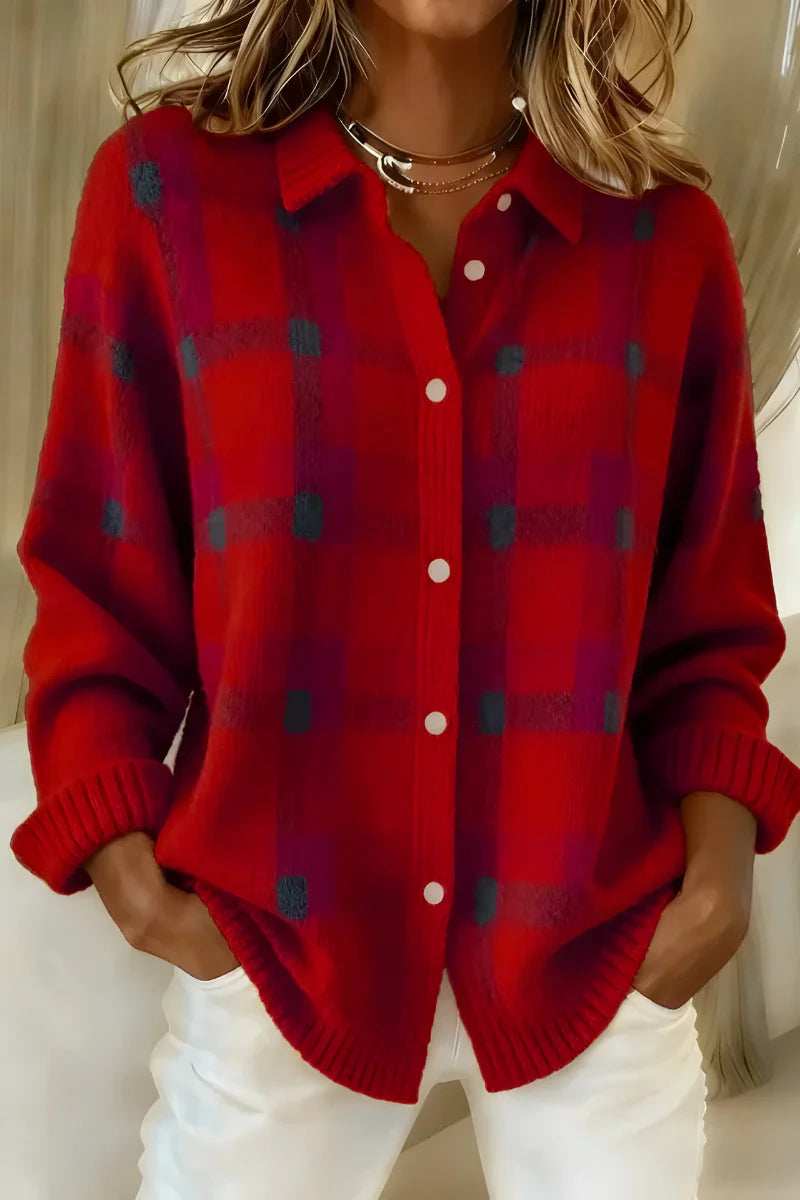 👚 Dámska Kockovaná Košeľa – Teplo + Štýl Pre Každý Deň! 🧶
