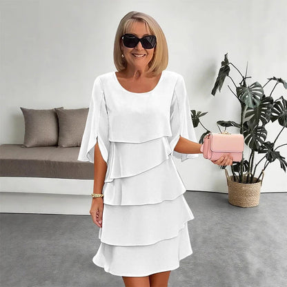 👗 Elegantné šaty s volánmi na rukávoch – Pohodlie & sofistikovaný štýl celý deň! ✨