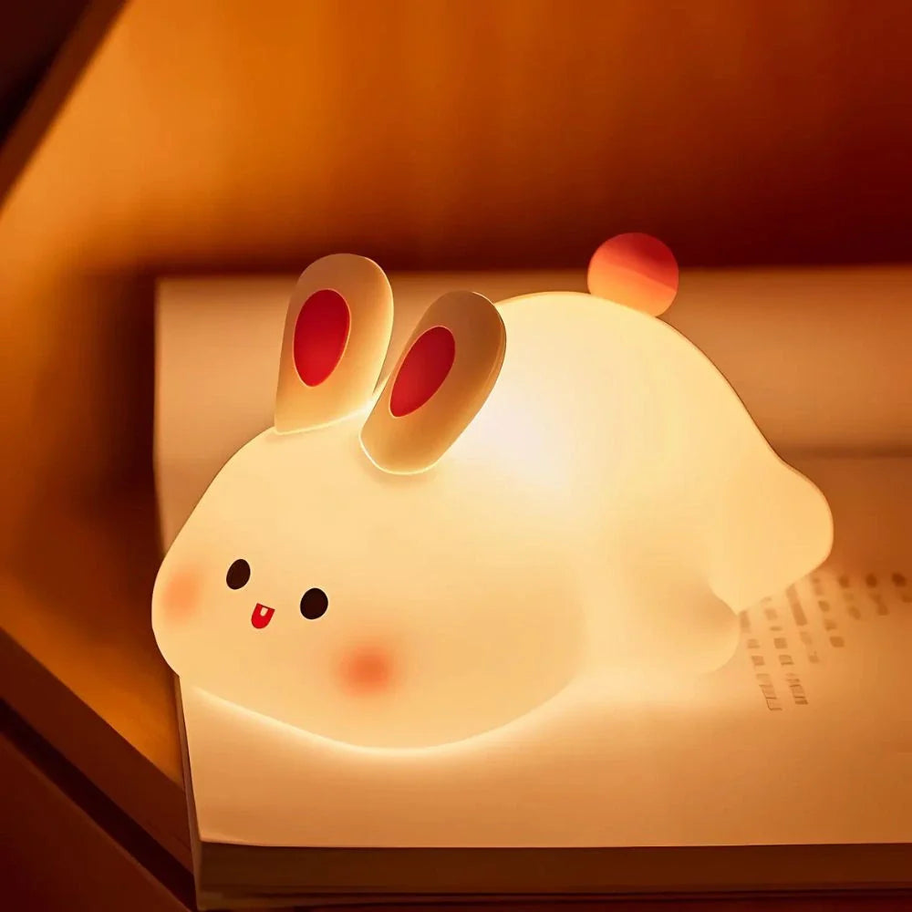 🎉 Nočné Svetlo Big Face Rabbit – Útulnosť + Funkcia + Darček! 🐇