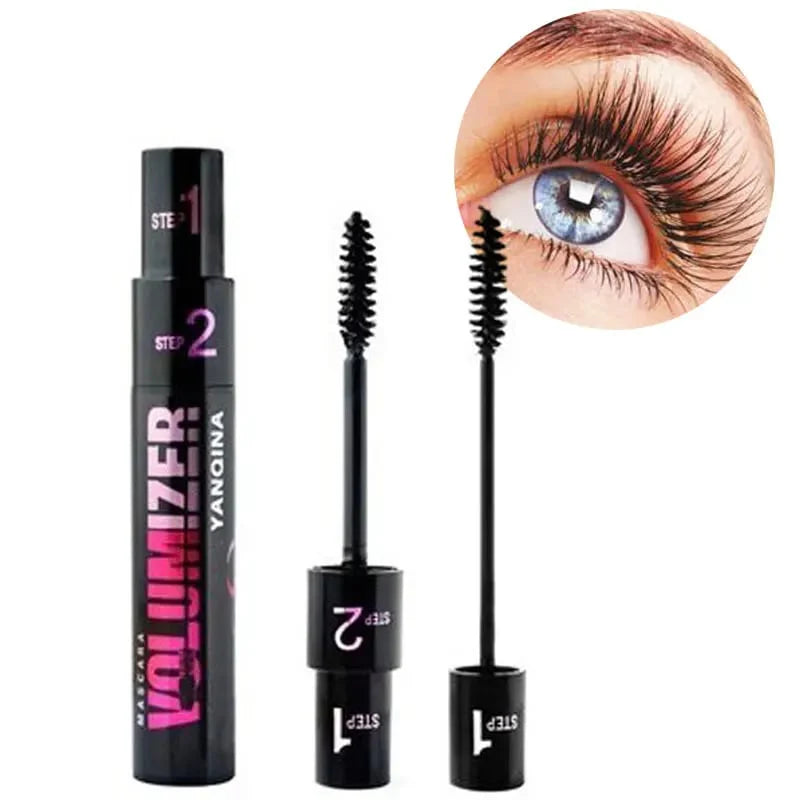 👀 4D Dvojitá Maskara – Dlhá + Hustá + Voděodolná + 2 Effekty v 1! ✨
