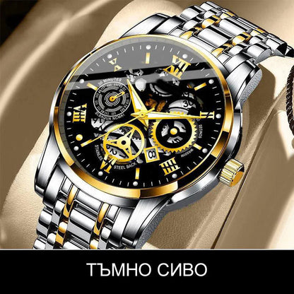 ⌚ Pánske Automatické Hodinky – Vodotesnosť + Elegancia! 💼