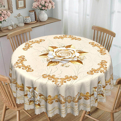 🌟 Luxusný zlatistý obrus – elegantný doplnok na stôl! ✨