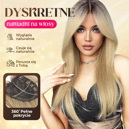 🌟 Vrchná vrstvená ofina pre ženy s rednúcimi vlasmi – rednosti, pridá objem a prirodzený vzhľad! 💫
