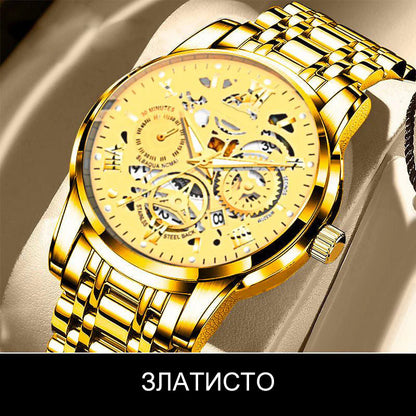 ⌚ Pánske Automatické Hodinky – Vodotesnosť + Elegancia! 💼