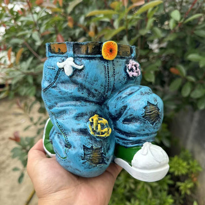 🌷Kreatívne 3D kvetináč v tvare džínsov