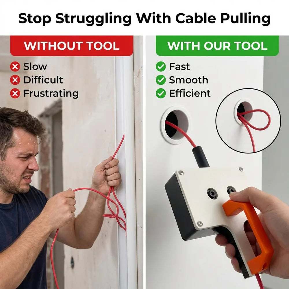 🛠️🔌 Nástroj na ťahanie káblov – Rýchla a pohodlná inštalácia do potrubia! ✨