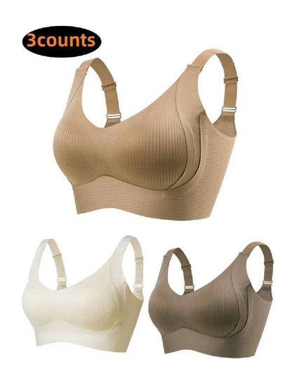 🔥👙Spevnite ovisnuté prsia bez kostíc – bezšvová push-up podprsenka. Na dobierku!