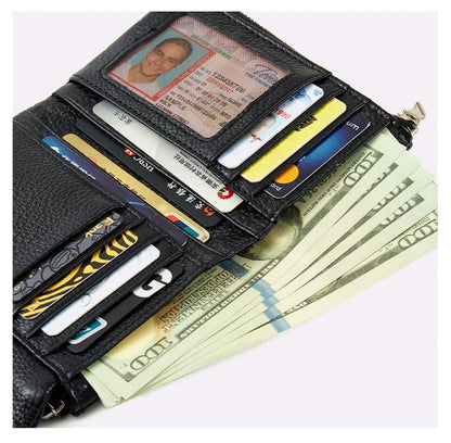 🔒 RFID ochranná kožená peňaženka – Bezpečnosť + organizácia, štýl pre každy deň! 💼