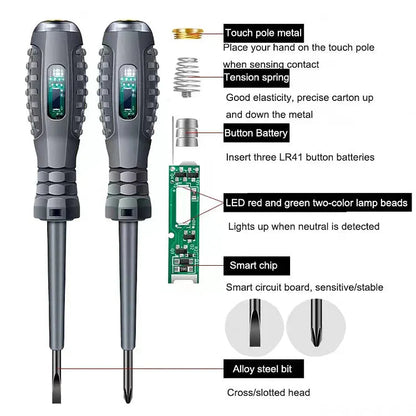 🔧 2-v-1 Detektor Elektriny – Bezpečnosť + Praktičnosť Pre Každý Dom! ⚡