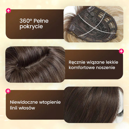 🌟 Vrchná vrstvená ofina pre ženy s rednúcimi vlasmi – rednosti, pridá objem a prirodzený vzhľad! 💫