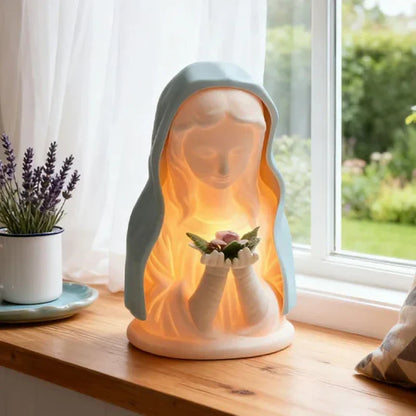 Dekoratívna LED nočná lampa s motívom modlitby