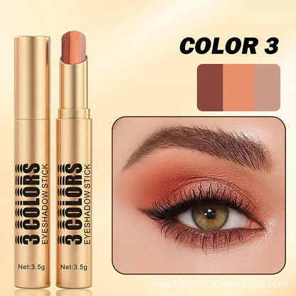 💄1+1 zadarmo 💥 3 v 1 očný tieň v tyčinke s farebným prechodom – nanáša sa jedným ťahom, je vodovzdorný a má zakrivenú špičku ✨