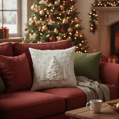 【🎄 Naplňte svoj domov vianočnou mágiou】Elegantné slávnostné obliečky na vankúše
