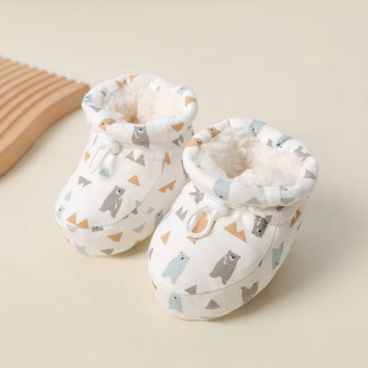 【👶 360° mäkké obopínanie chodidla, absorbuje pot a hreje】Teplé kožušinové detské čižmy