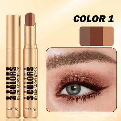 💄1+1 zadarmo 💥 3 v 1 očný tieň v tyčinke s farebným prechodom – nanáša sa jedným ťahom, je vodovzdorný a má zakrivenú špičku ✨
