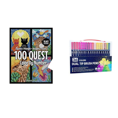 🌈 Sada vyfarbi podľa čísla – 100 misií, 24 farby, meditatívna a kreatívna zábava! ✨