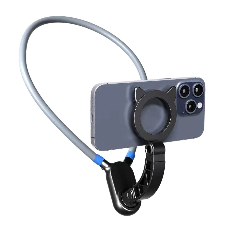 【🧲 Jednoducho a rýchlo zachyťte zábery z perspektívy prvej osoby!】Magnetický držiak na telefón na krk s funkciou handsfree