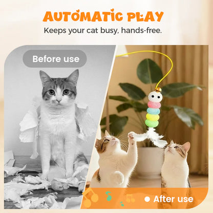 🐈Automatická mačacie hračka s navíjacím mechanizmom💡