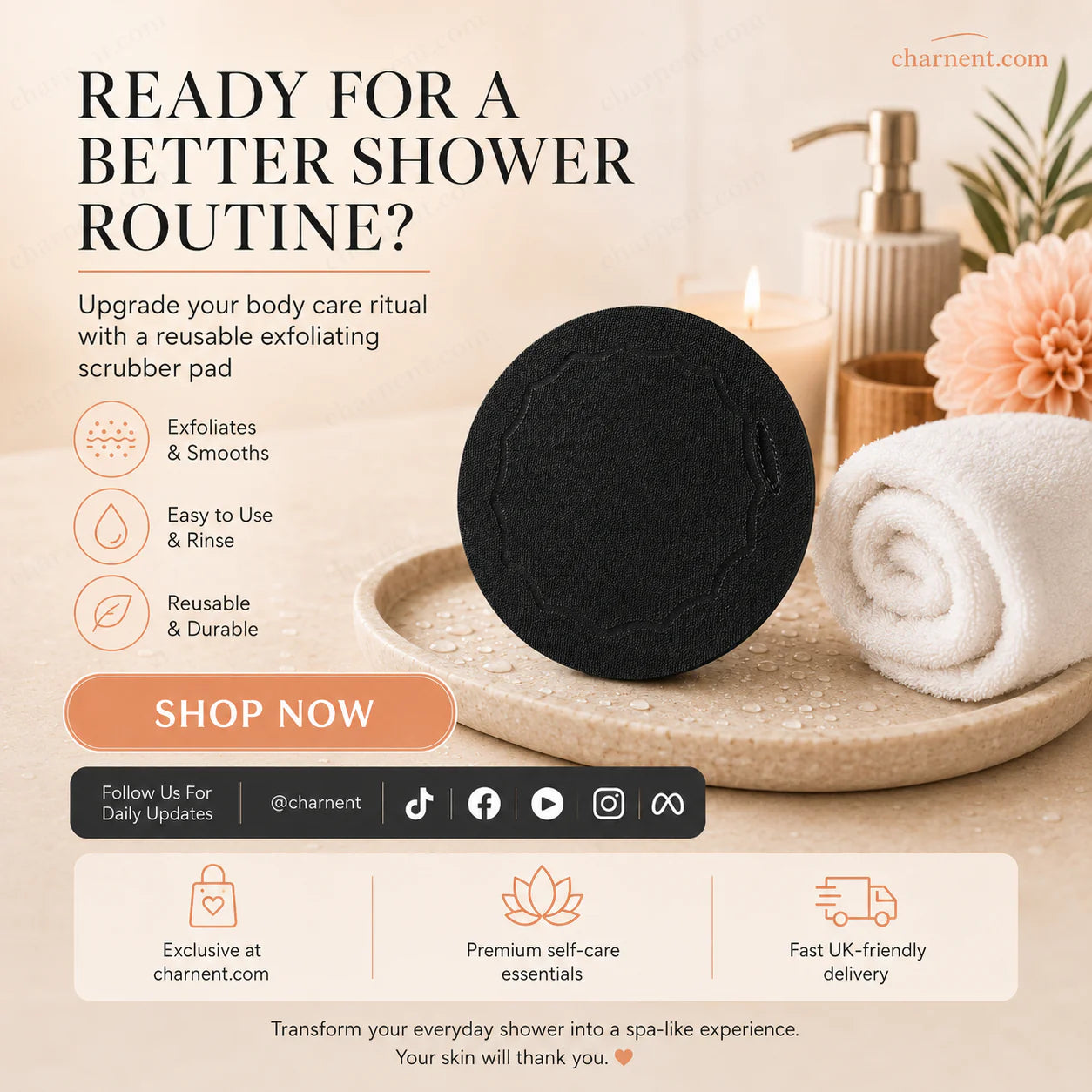🌸🧖‍♀️ 50 % zľava! Kúpeľové špongie – jemne odstraňujú odumreté bunky, čistia póry a dodávajú pokožke žiarivý vzhľad ✨🛀