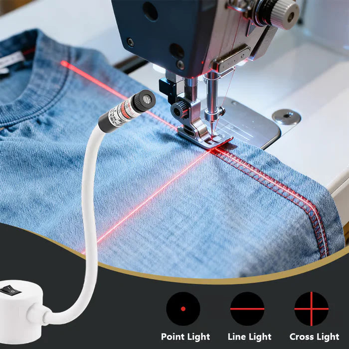 ✂️ Laserový Nástroj Na Šitie – Presnosť + Flexibilita Pre Šijacie Stroje! 🧵