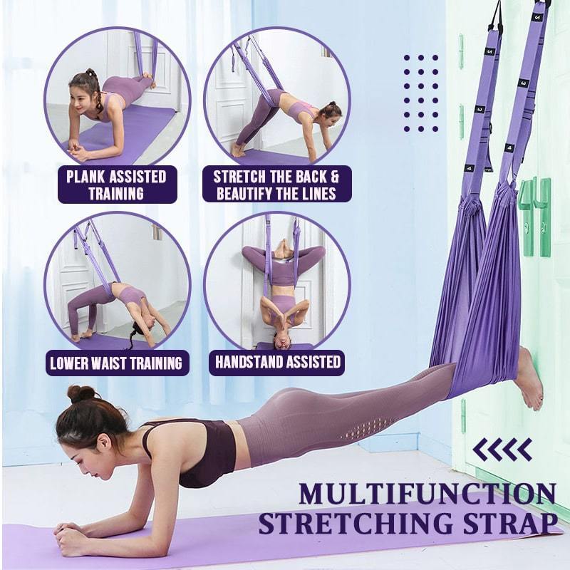💪 Multifunkčný Pás Na Vzdušnú Jogu – Flexibilita A Bezpečnosť Pri Cvičení! 🧘