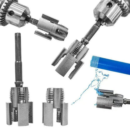 🛠️ Nástroj na vnútorné a vonkajšie závitovanie s dvojitou veľkosťou (1/2" a 3/4") – presný, odolný, kompatibilný s vŕtaním🛠️