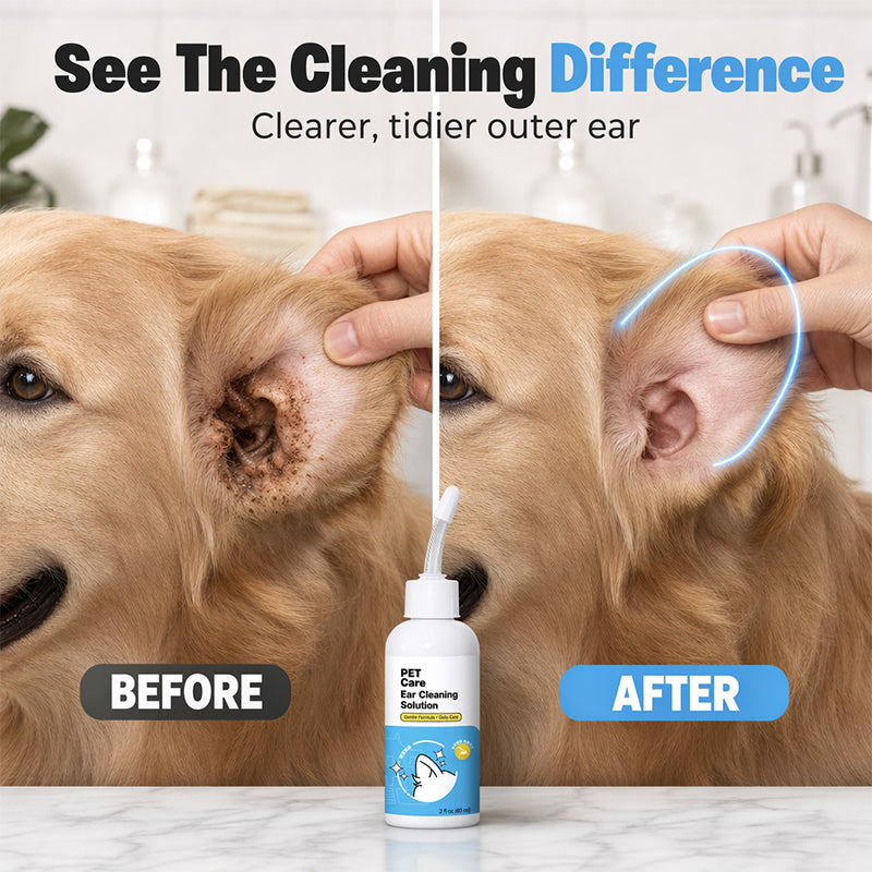 🌿 Bylinkový prípravok na umývanie uší pre psov a mačky – svieža hygiena! ✨