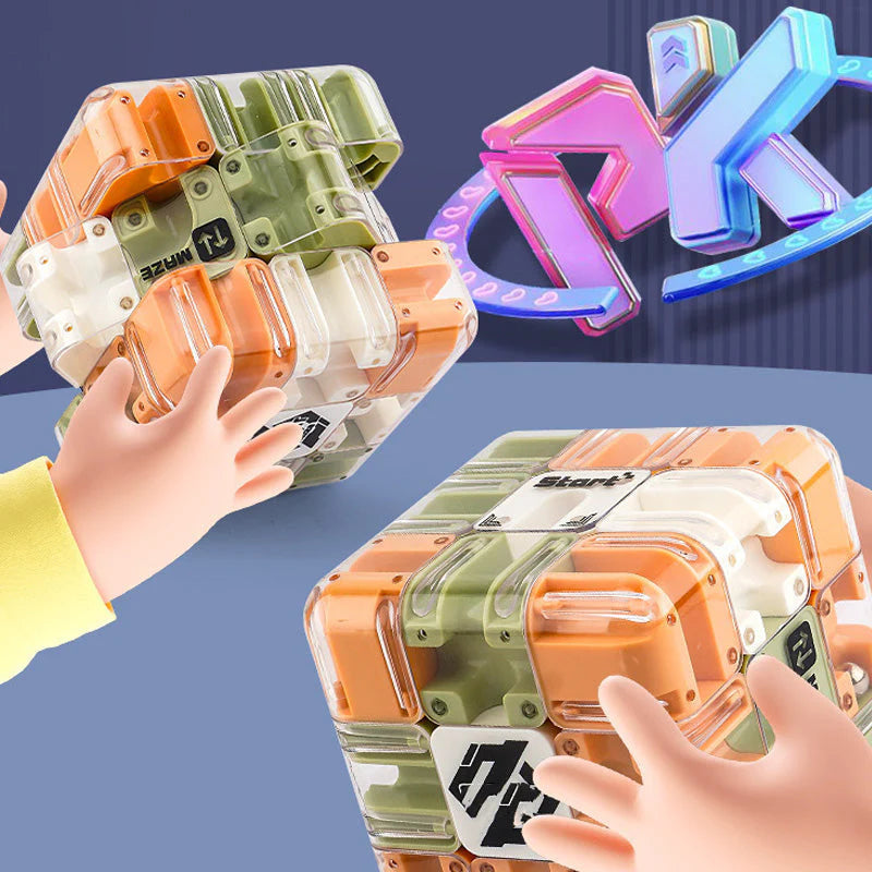 【🧠 Učí počas hry】Zábavné 3D bludisko s kockami