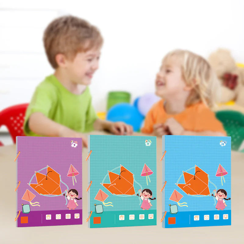 【👶🏻👶🏻Zaujímavá výučba】Učebnica o 3D geometrii s ťahaním šnúrok