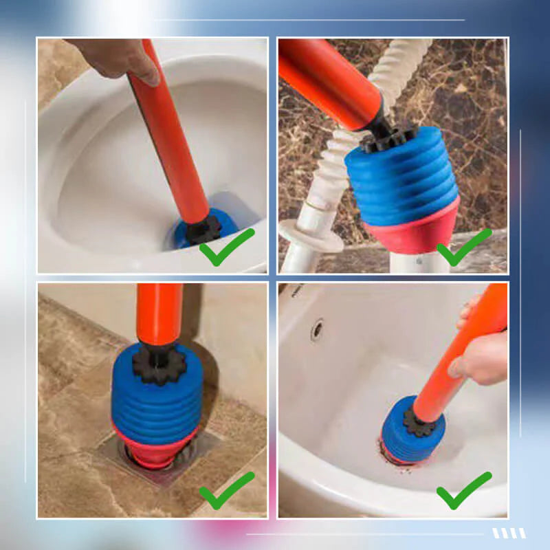 🚽 Vysokotlakový piest na upchatý záchod – Rýchle uvoľnenie bez chémie! ✨