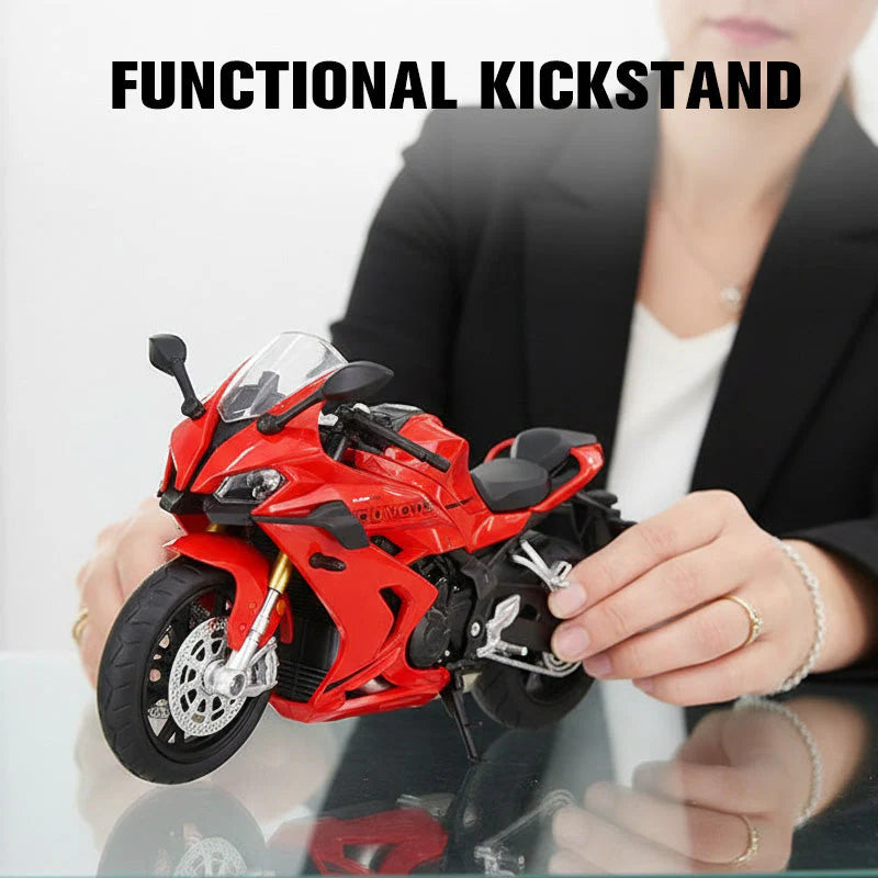 🌟 Model Motocykla 1:12 – Interaktívny Svietla + Zvuky! 🏍️