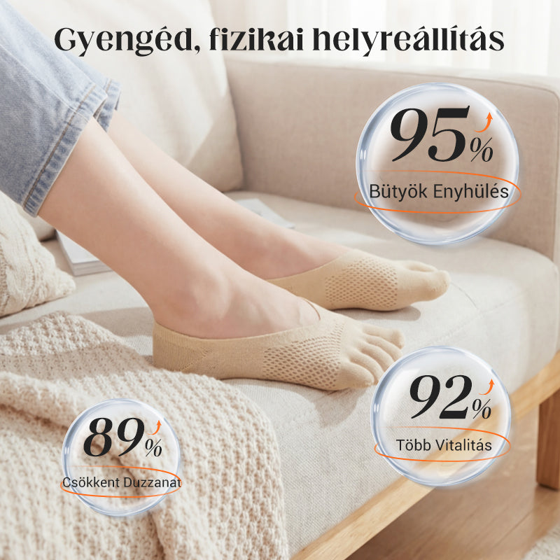 🧦✨ Unisex neviditeľné korekčné ponožky s 5 prstami – maximálne pohodlie!