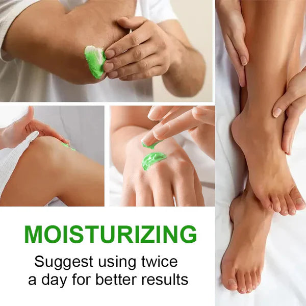 🦶 Upokojujúci krém na nohy s aloe vera a olejom z čajovníka – hydratácia + úľava