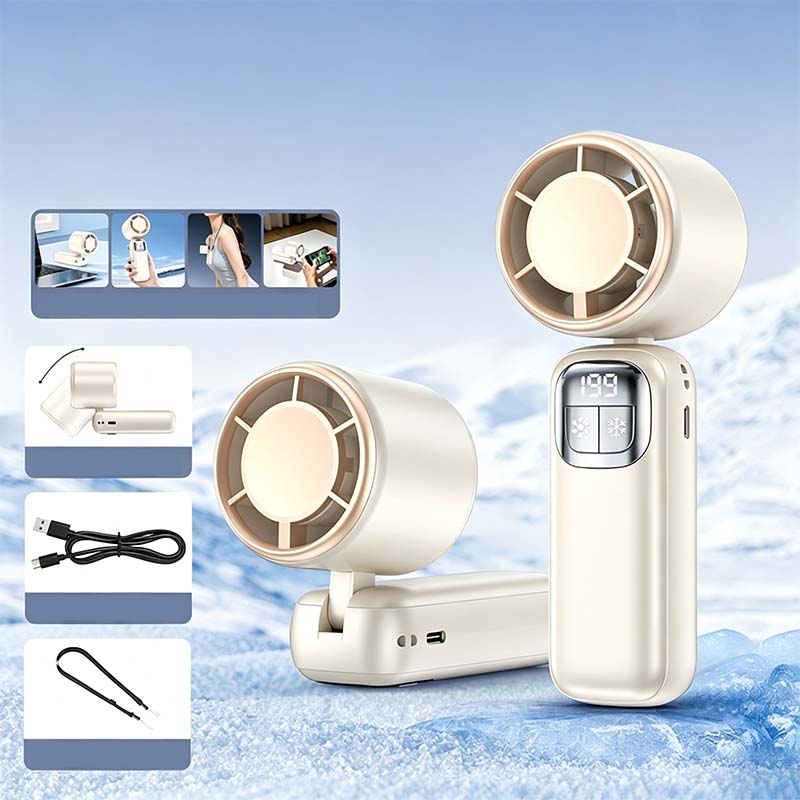 Polovodičový ručný ventilátor na chladenie