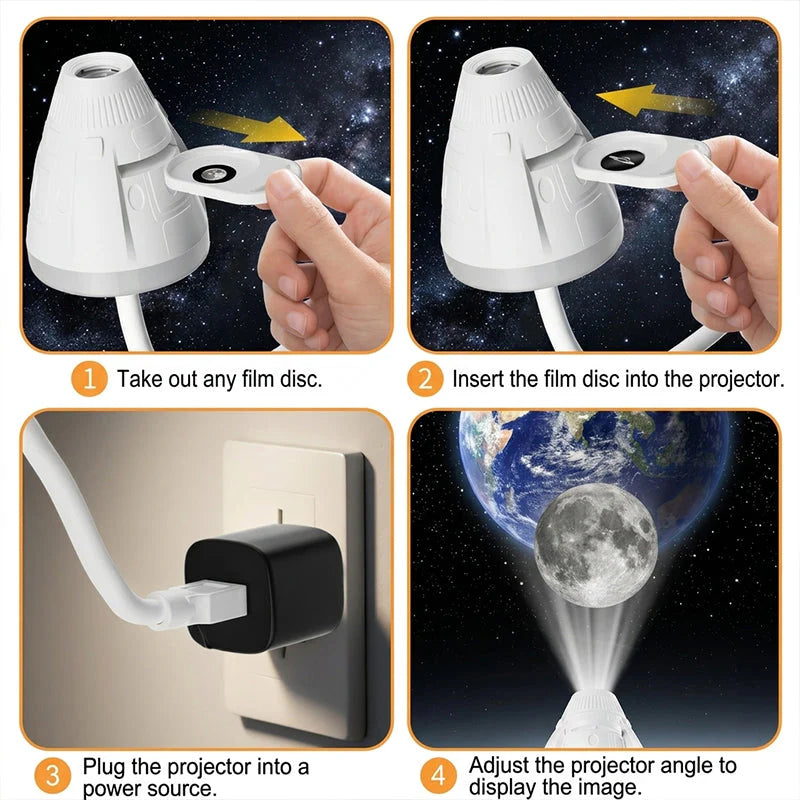 🌌✨ Planetárny projektor s Mliečnou dráhou – relaxačná vesmírna atmosféra doma!