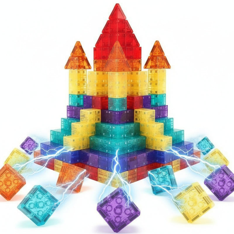 🧲🧱 Magnetické stavebnice pre deti – Neobmedzená kreativita a STEM zručnosti! ✨