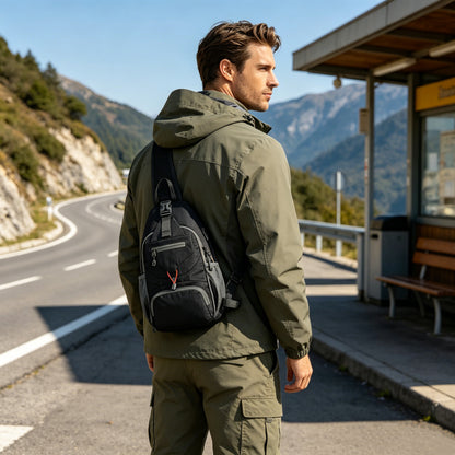 🧳✨ Pánska outdoorová crossbody taška – odolná, priestranná a pohodlná