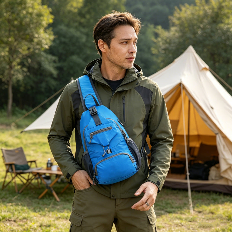 🧳✨ Pánska outdoorová crossbody taška – odolná, priestranná a pohodlná