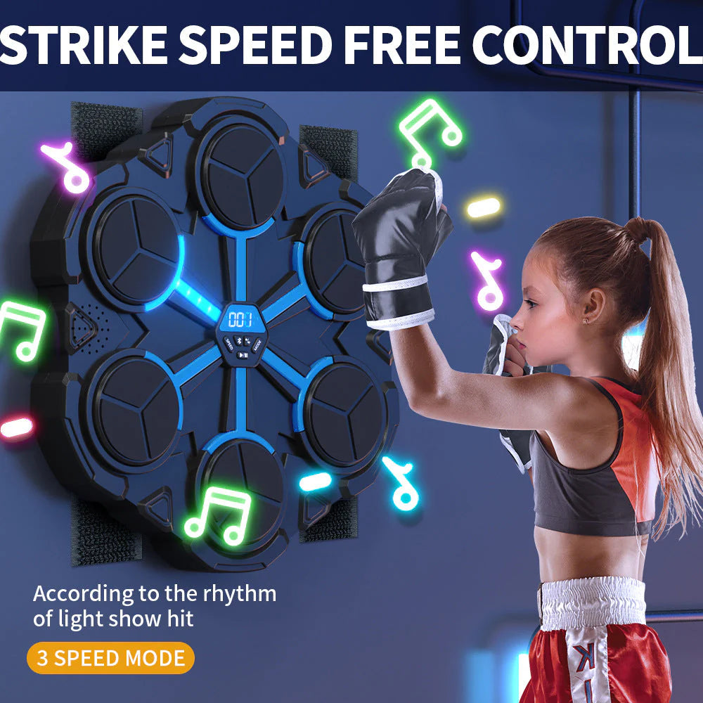 🥊 Bluetooth Hudobný Boxerský Terč – 3 Rýchlosti + Ritmické Svetlo + 50% Zľava! 🔥