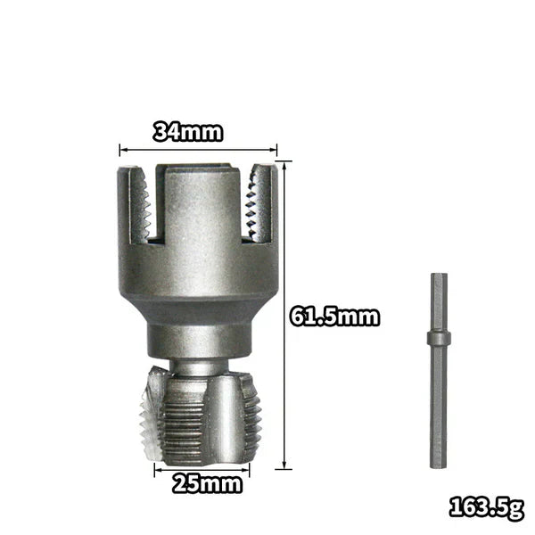 🛠️ Nástroj na vnútorné a vonkajšie závitovanie s dvojitou veľkosťou (1/2" a 3/4") – presný, odolný, kompatibilný s vŕtaním🛠️