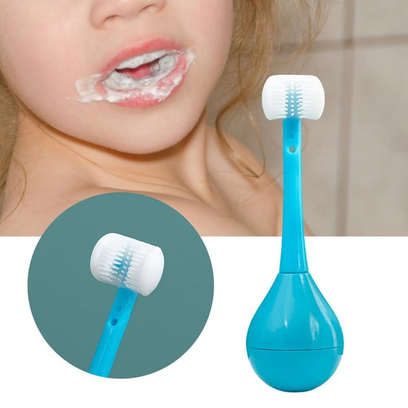 🦷 Trojstranná zubná kefka pre deti – čistenie zábavne a dôkladne! ✨