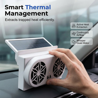 Solárny ventilátor do auta, ktorý ochladí vaše auto