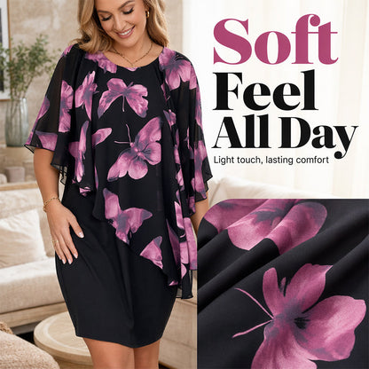 🌺 Elegantné kvetinové šaty s plášťom – štýl pre každú príležitosť! 👗