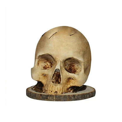 💀Halloweenské prekvapenie🎃Kreatívny držiak na nože v tvare lebky z živice