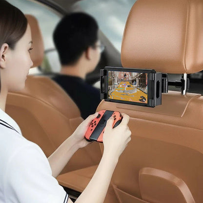 【🚗 Perfektná voľba na sledovanie filmov a hranie hier na dlhých cestách!】Výsuvný držiak do opierky hlavy do auta