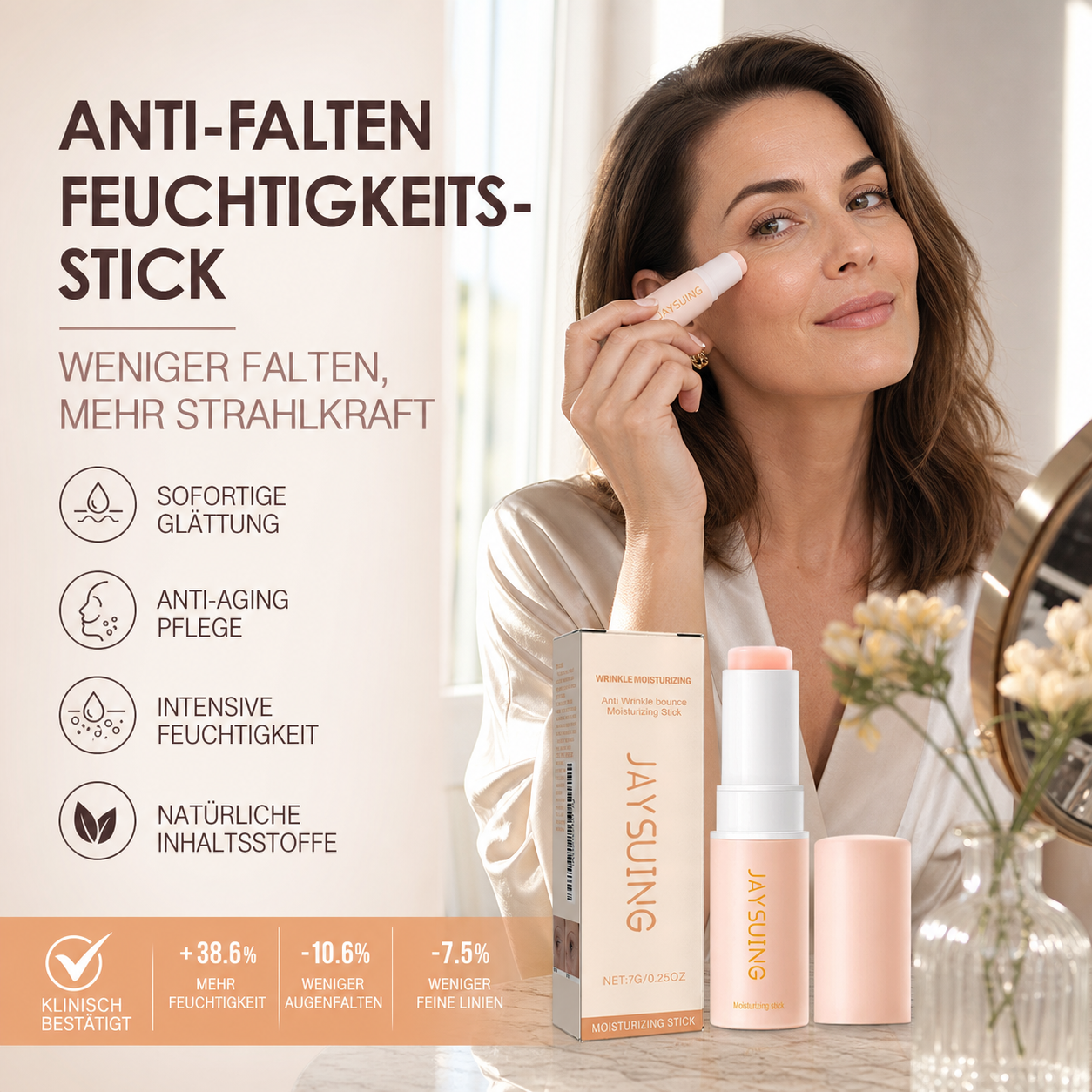 👵❤️ Hydratačný krém Pink Collagen s viacerými účinkami – Poskytuje intenzívnu hydratáciu tváre a pier.