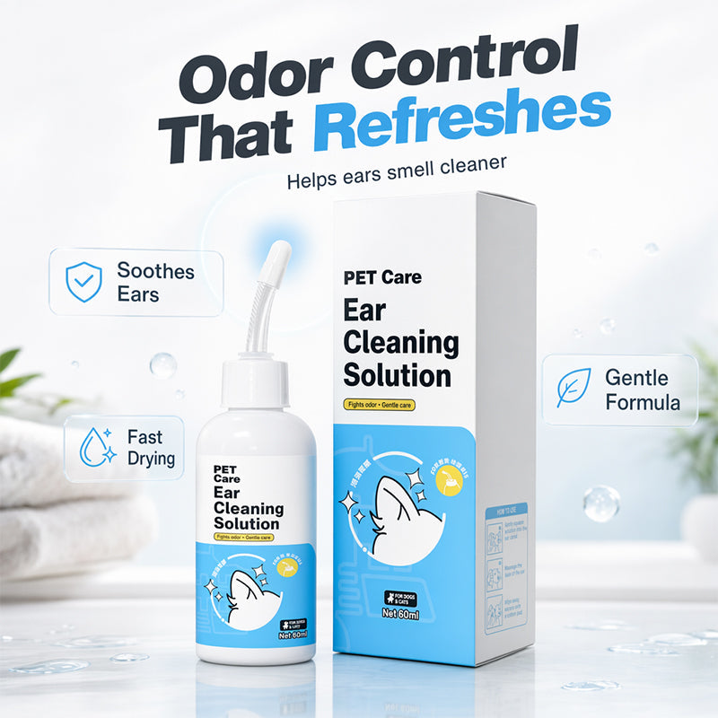 🌿 Bylinkový prípravok na umývanie uší pre psov a mačky – svieža hygiena! ✨