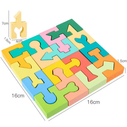 👶 Drevené Puzzle Pre Batoľatá – Vzdělání S Záľubou, Rozvoj S Zabavou! 🧠