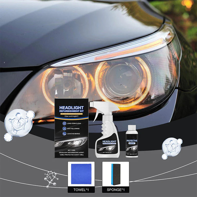 🚘✨Súprava na opravu svetlometov, určená špeciálne pre staršie modely áut