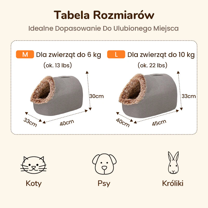 🐱🐶 Zimové legowisko pre domáce zvieratá – przytulné, teplé a ideálne pre psy, mačky a králiky! 🌟